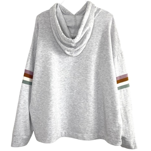 MADEWELL MWL Superbrushed Easygoing Lounge Hoodie Sweatshirt Gray Size M MC197 - Picture 4 of 7